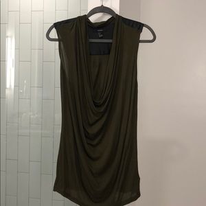 Forever 21 Dark Olive Low Cut top